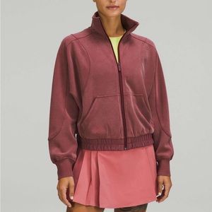 Lululemon Brushed Softstreme Funnel-Neck Zip Up